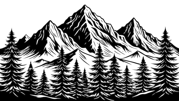 mountain range silhouette