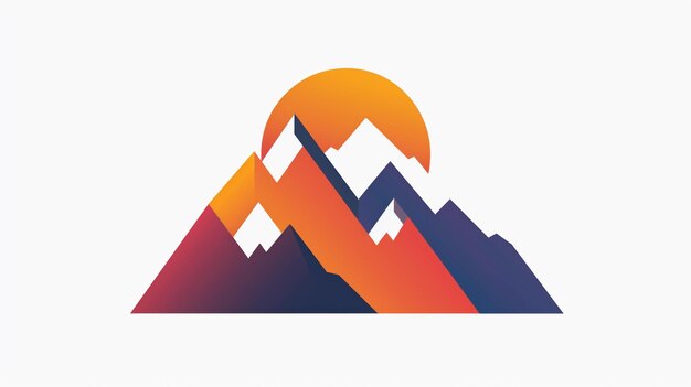 mountain range in the style of visual artist