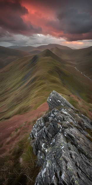 Mountain Range Sunrise