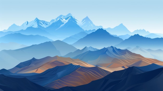 Mountain Range Vista