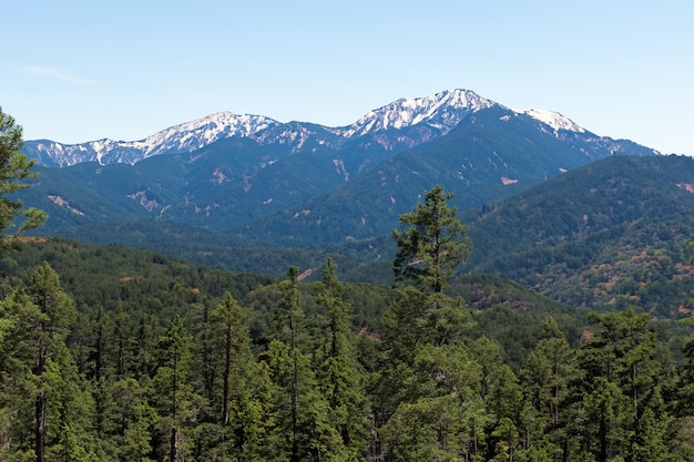 a mountain range with a mountain range in the background