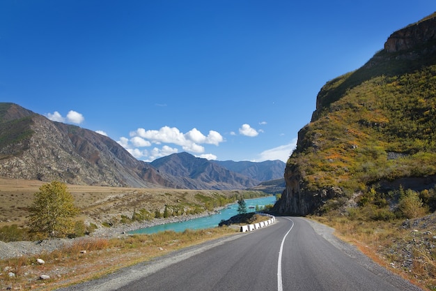 Mountain road higway in beautiful nature