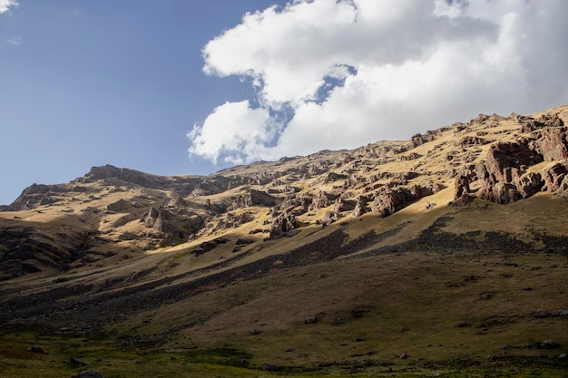 Mountain rocks in the hills