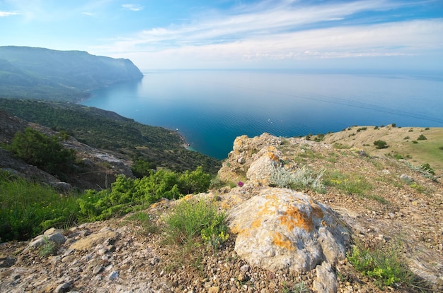 Mountain sea landscape