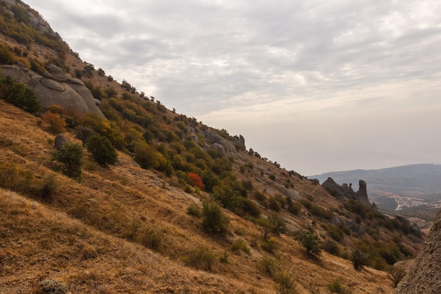 Mountain slope of the Demerdzhi massif