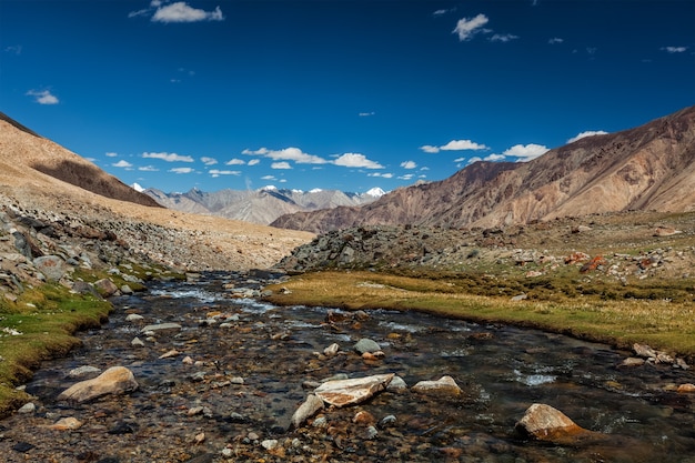 Mountain stream in himalayas