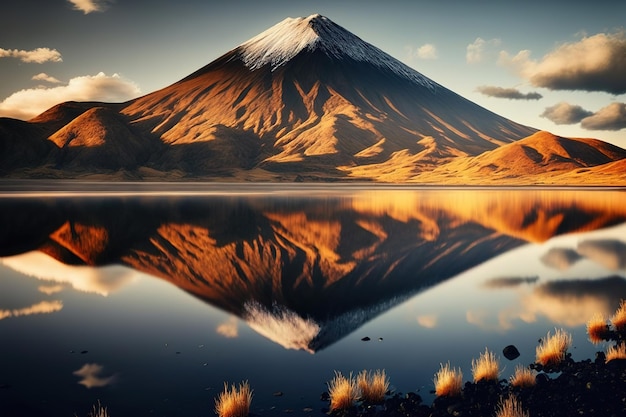 mountain at sunrise