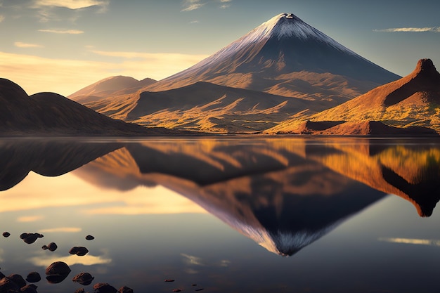 mountain at sunrise