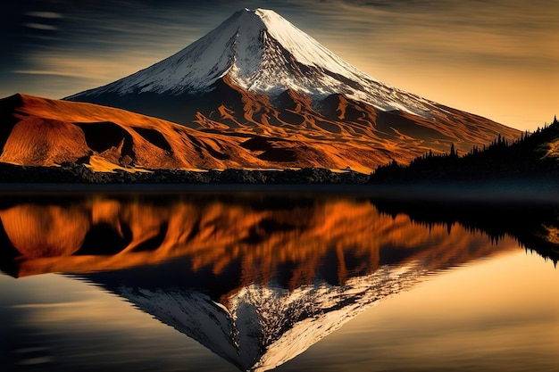 mountain at sunrise