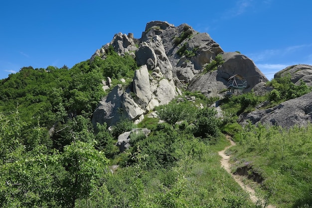 Mountain view in Castelmezzano , in the Southern Italian region of Basilicata