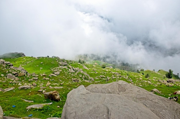 Mountain view from top in Pakistan