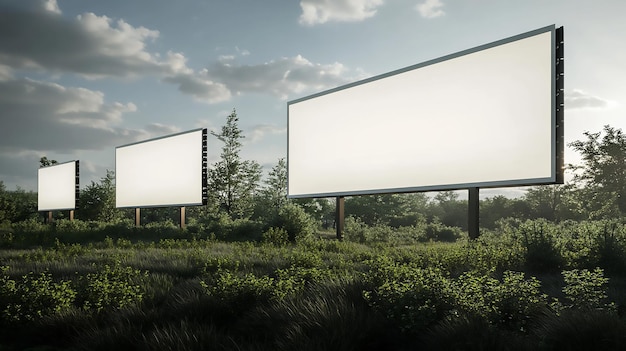 Photo mountainous landscape billboard