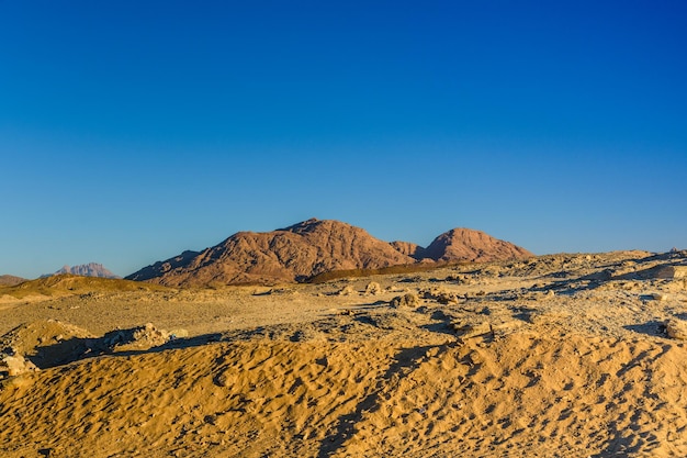 Mountains in arabian desert not far from the Hurghada city Egypt