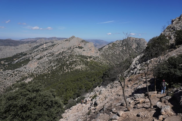 The mountains are visible from the top of the mountain.