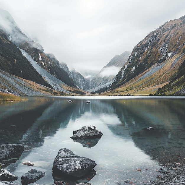 Mountains and Lake Marian