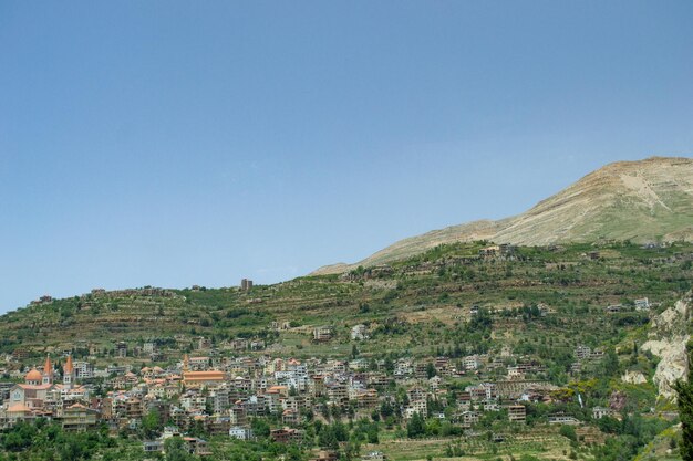 Mountains of lebanon peak snow vast landscape middle east