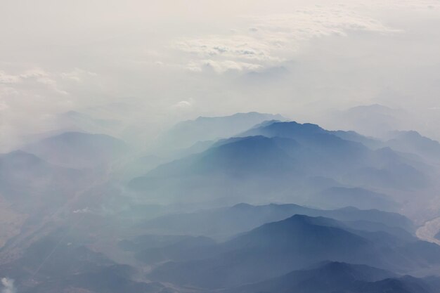 Mountains silhouette