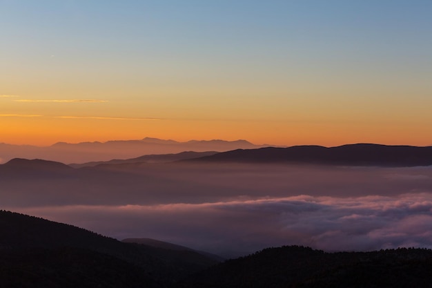 Mountains silhouette