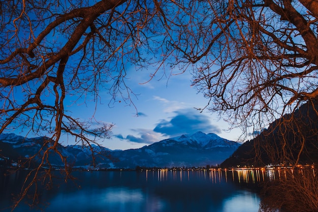 Mountains ski resort Zell am See Austria