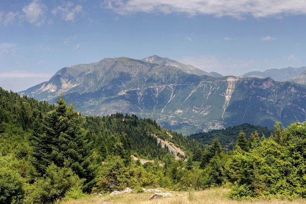 Mountains on a sunny summer day Tzoumerka Greece