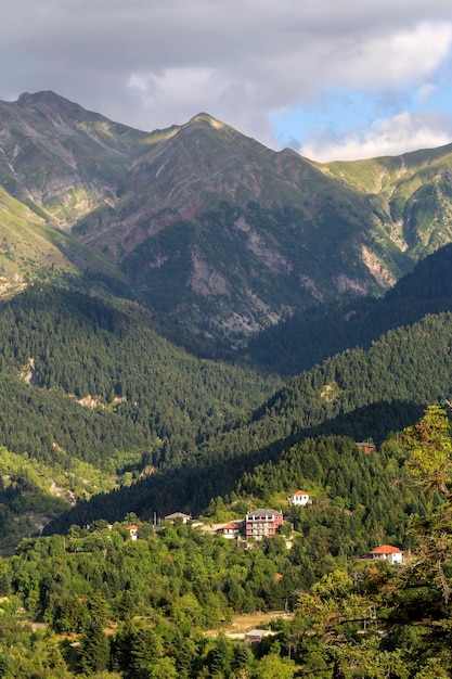 Mountains on a sunny summer day Tzoumerka Greece