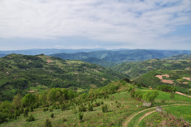 Mountains and valleys in Serbia, Balkan