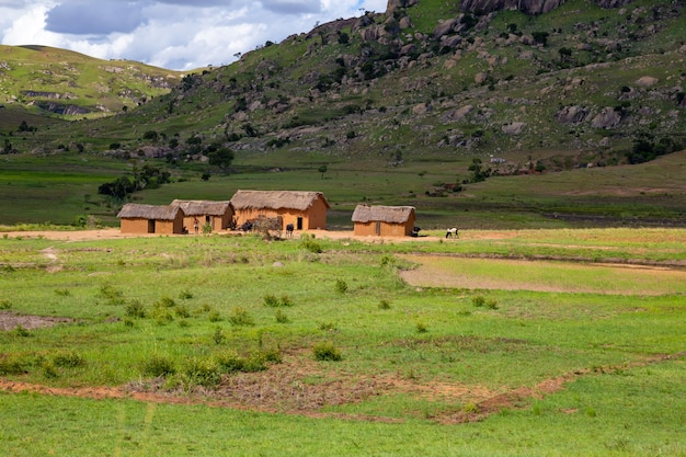 Mountains village in Madagascar