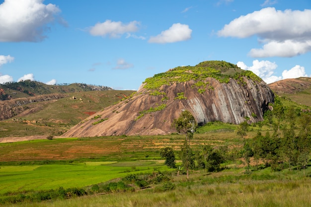 Mountains village in Madagascar