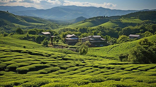 A mountaintop tea factory