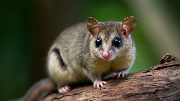 A mouse on a branch