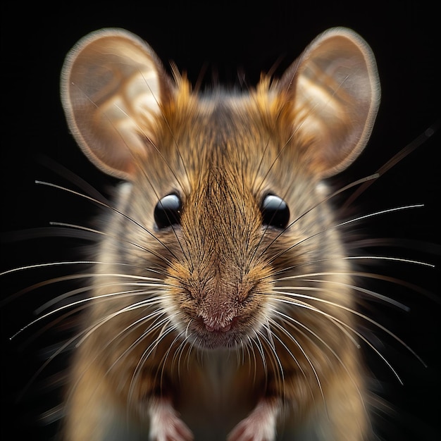 Mouse closeup portrait high quality high resolution