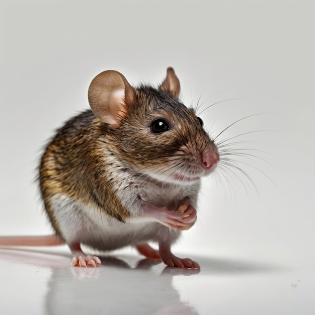 a mouse on a white background