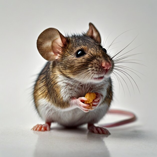 a mouse on a white background