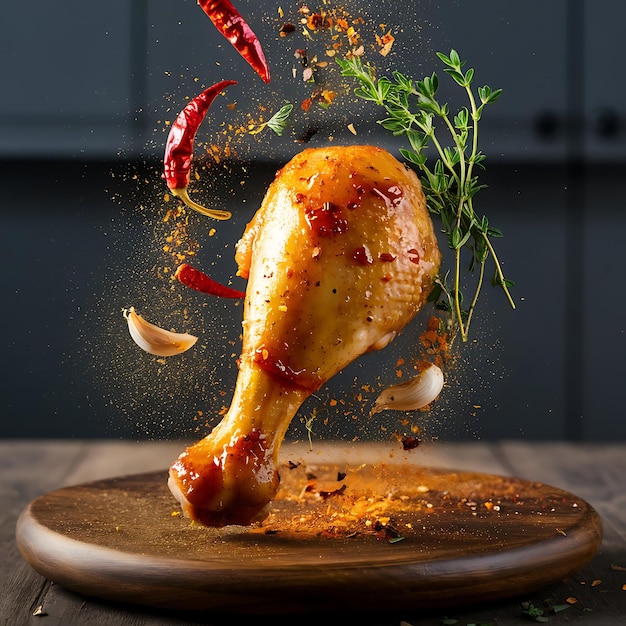 Mouthwatering roasted Spicy Chicken Drumstick