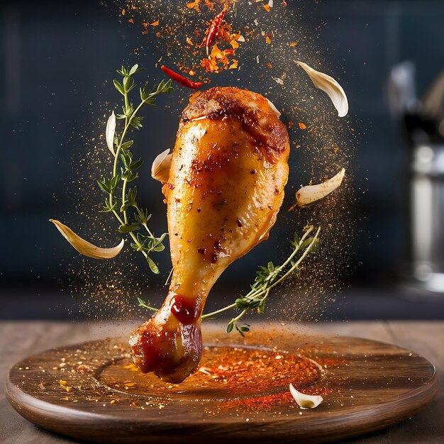 Mouthwatering roasted Spicy Chicken Drumstick