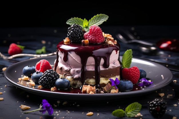 Mouthwatering Vegan Confections Dessert Photos