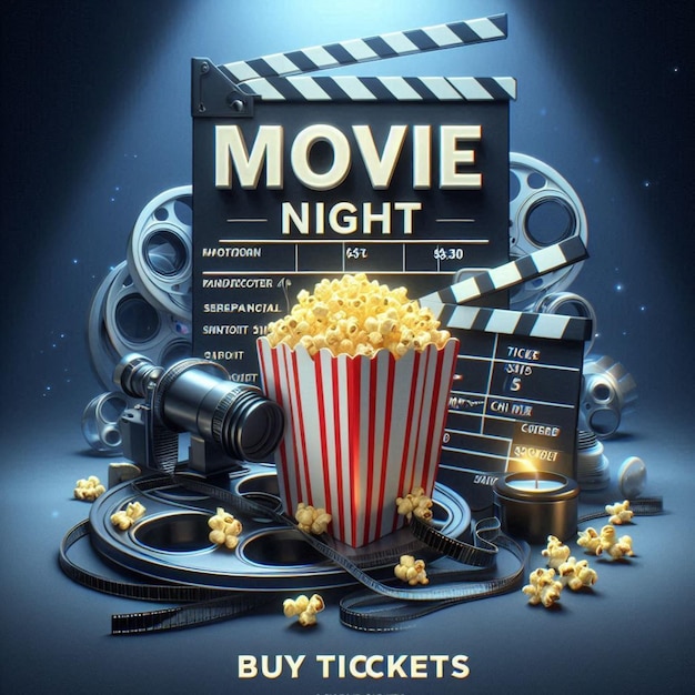 a movie poster for movie tickets with a movie ticket for movie tickets