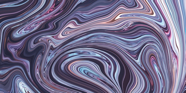 Moving colorful violet lines of abstract background Liquid marble texture design marbling surface abstract futuristic pattern Purple paint background Waves Creative wallpaper with swirl