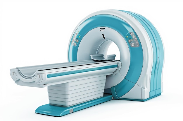 MRI Machine On White Background