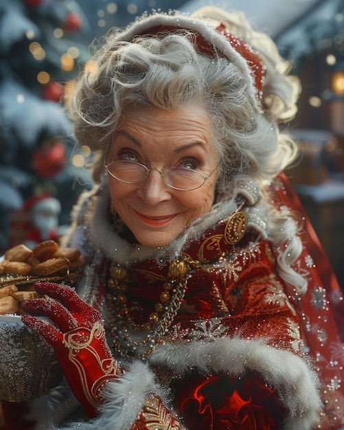 Mrs Claus Toy Maker In A Christmas Eve wallpaper