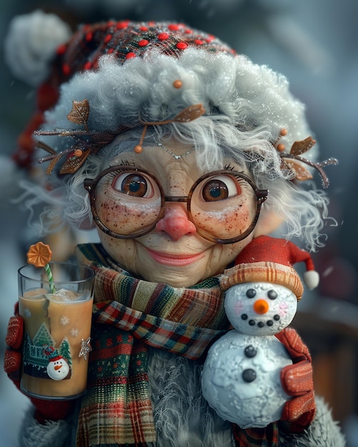 Mrs Claus Toy Maker In A Winter Wonderland wallpaper