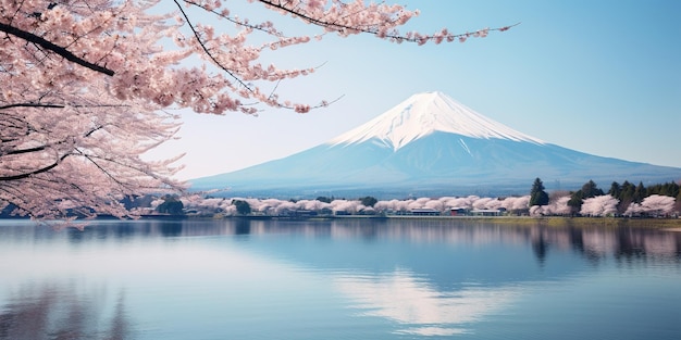 Mt Fuji mount Fujisan tallest volcano mountain in Tokyo Japan Snow capped peak conical sacred symbol