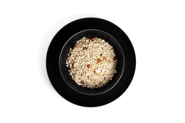 Muesli isolated. Granola isolated.