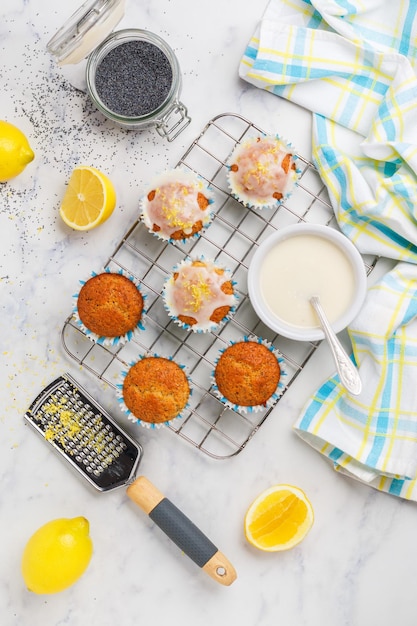 muffins with poppy seeds lemon zest