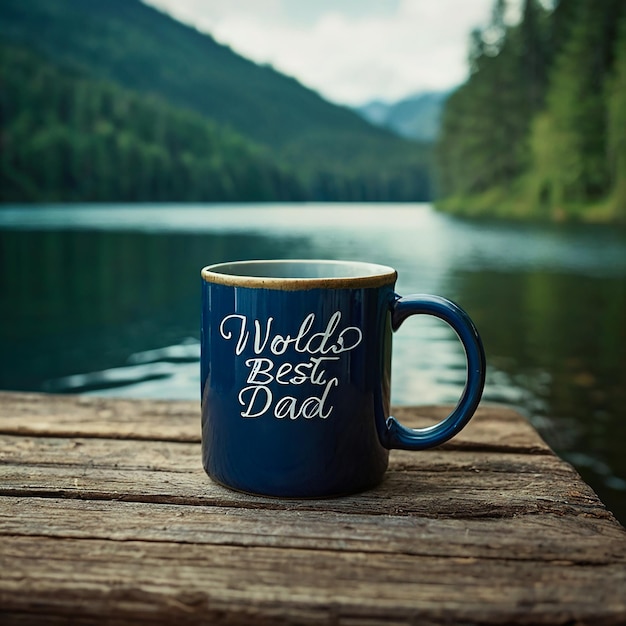 a mug that says world best dad on it