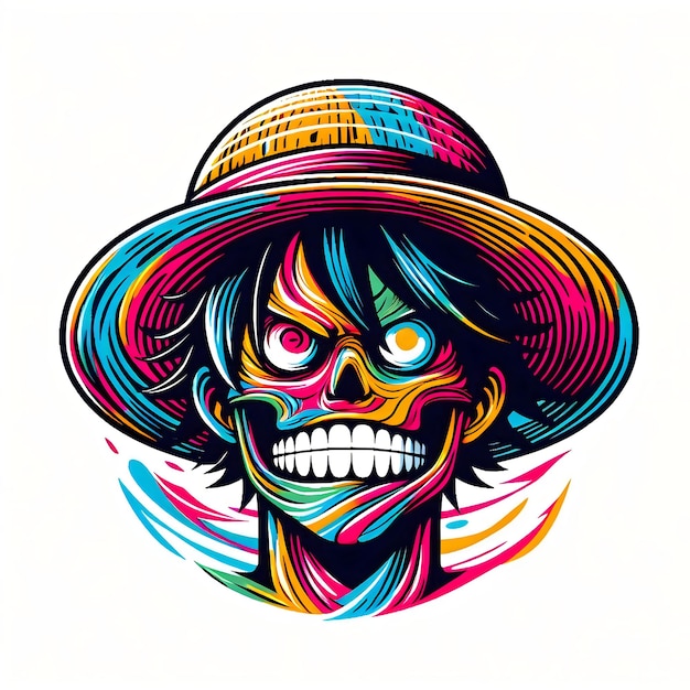 Mugiwara pirates illustration popart style graphic