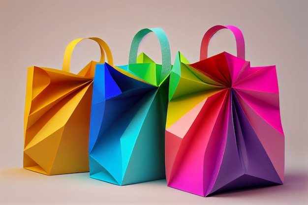 Multi Color Shopping Bags