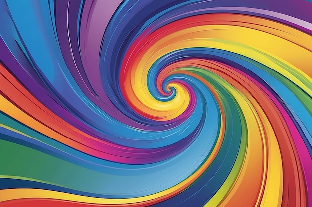 Multi colored swirl stock illustration