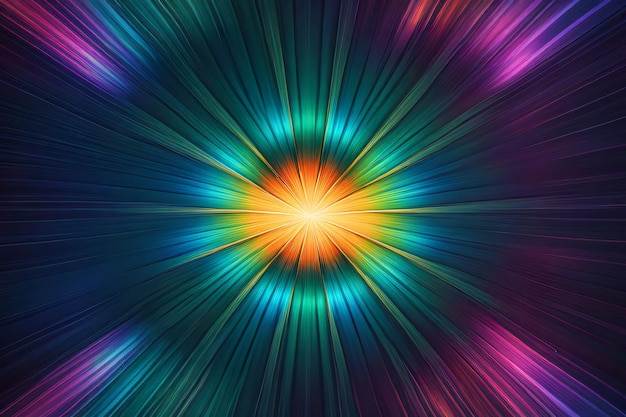 Photo multicolor abstract background with vibrant light rays