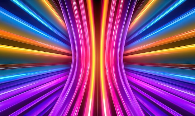 Multicolor Lasers beams background Motion light lines backdrop For banner postcard book illustration Created with generative AI tools